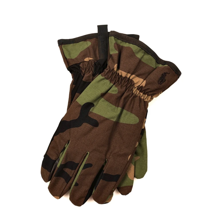 Men's Camo Canvas Touch Screen Gloves