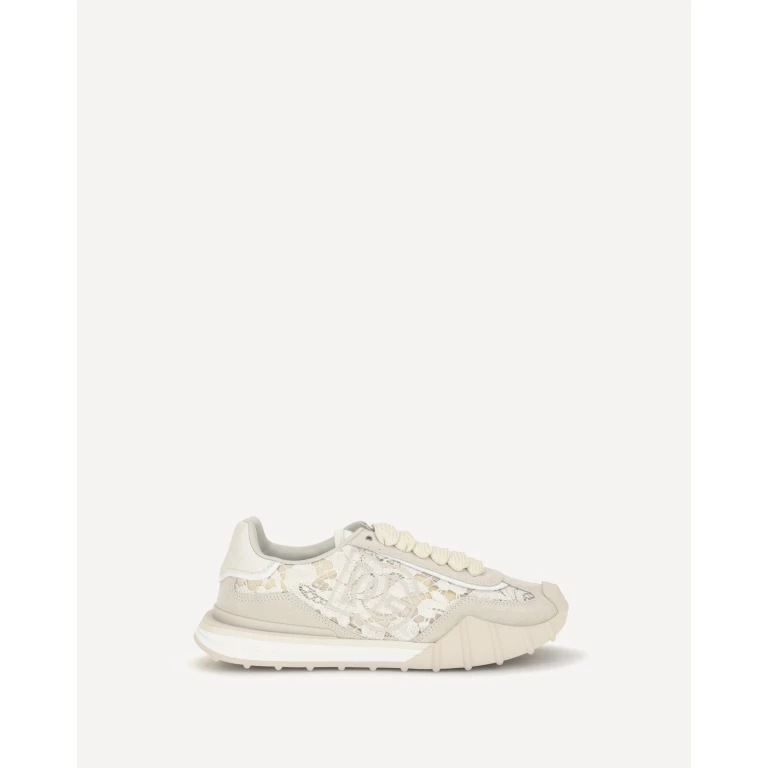 beige Kalbsleder Bos Taurus Sneakers