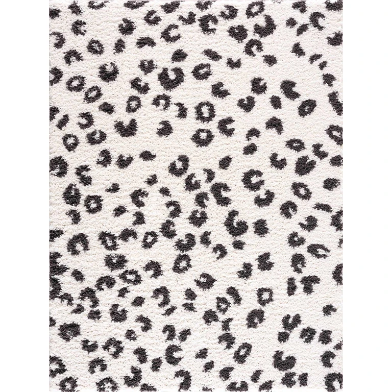 Zhen Black Spots Leopard Rug - Clearance