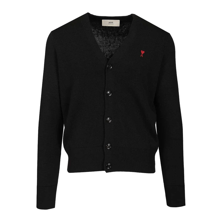 Ami Paris Cardigan - Noir (H25HKC361001009H25)