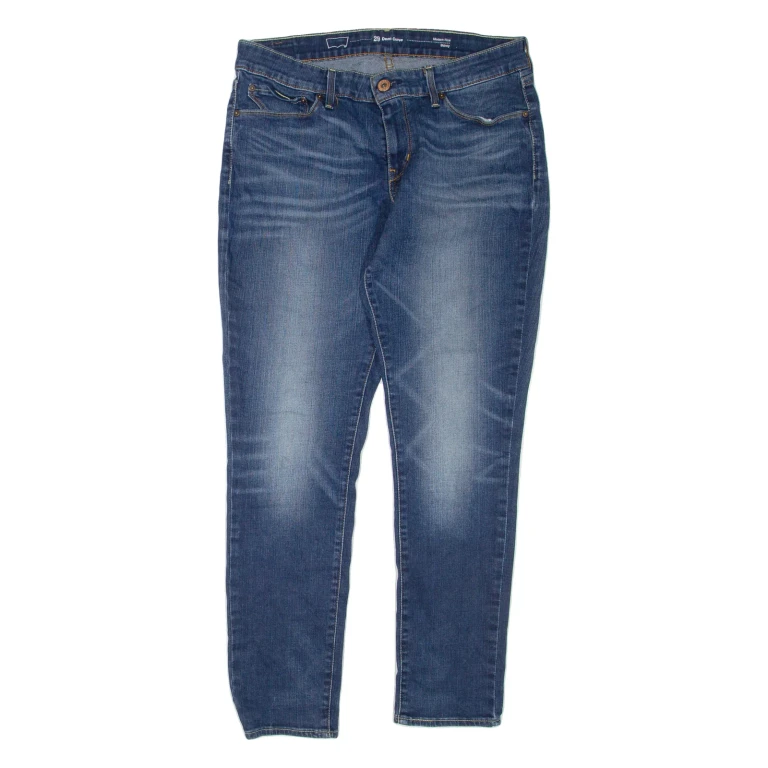 LEVI'S Demi Curve Womens Jeans Blue Regular Skinny Stone Wash W29 L30