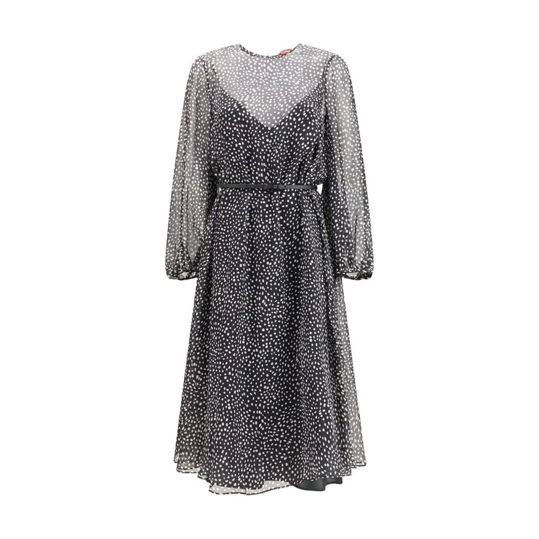 Max Mara Black Silk Casual Dress - Women