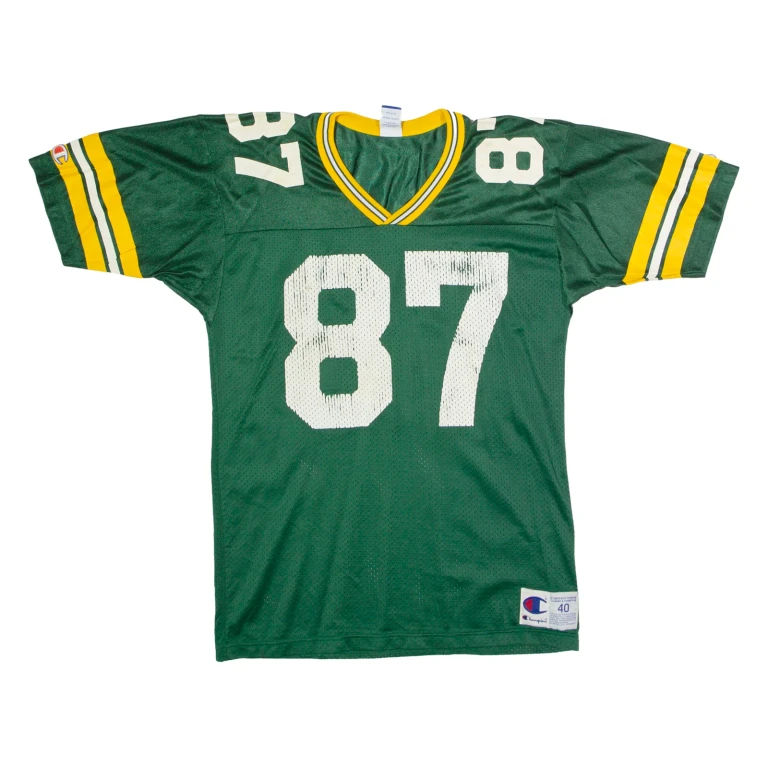 CHAMPION Green Bay Packers Home #87 Brooks Mens Jersey Green 90s USA Nylon XS