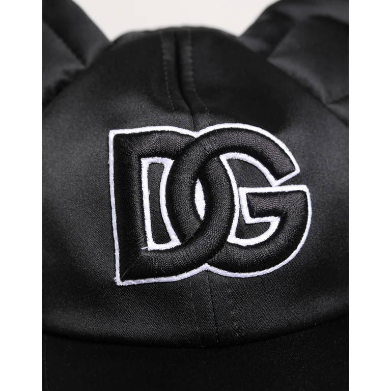 Dolce & Gabbana Men Black Velvet Animal Ears Baseball Cap Hat Polyester - Men