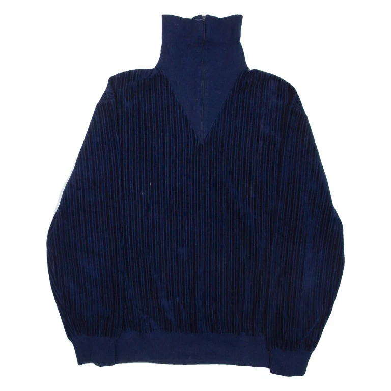 Mens Sweatshirt Blue 1/4 Zip S