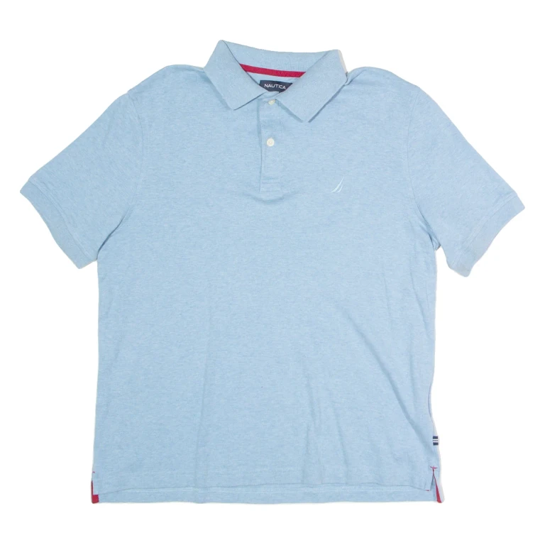 NAUTICA Mens Polo Shirt Blue M
