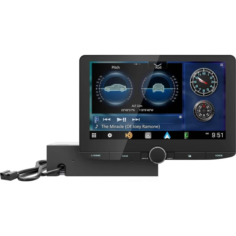 DAX1050XR Direct Replacement Digital Multimedia Receiver with 10.1" Floating Touchscreen Display