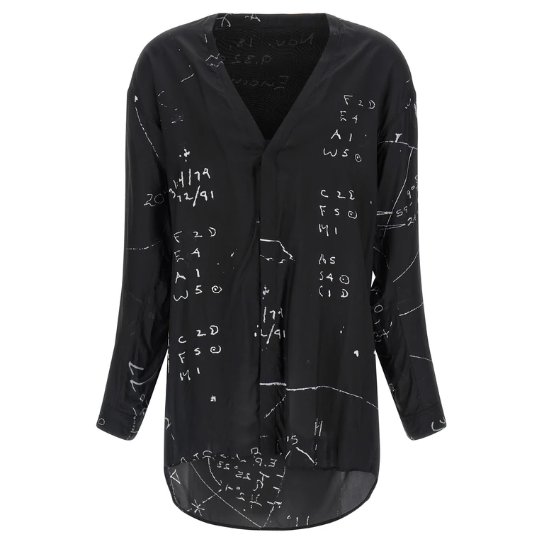 Rick Owens Black Viscose Blouse - Men