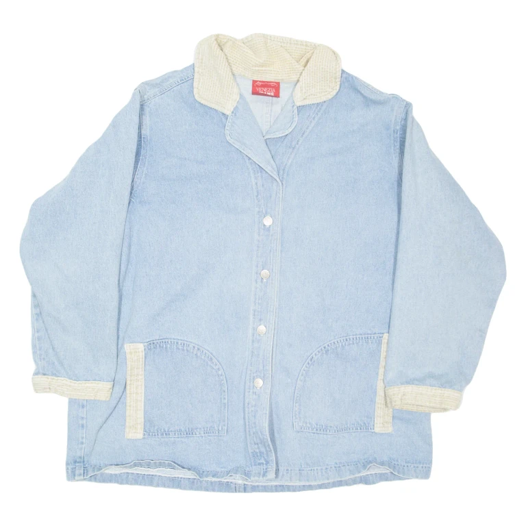VENEZIA JEANS Womens Denim Jacket Blue L