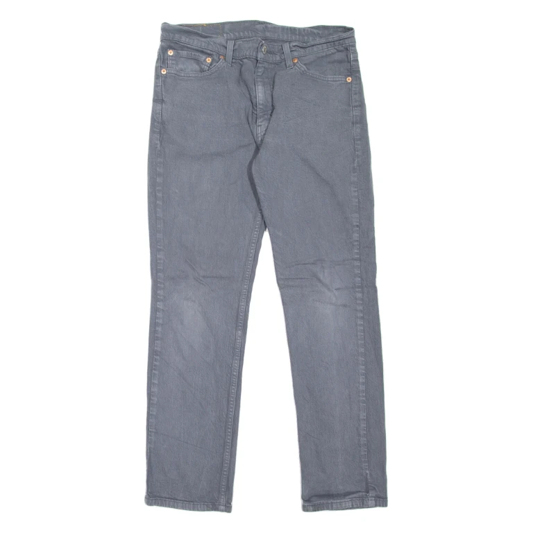 LEVI'S 511 Jeans Mens Grey Slim Straight W32 L30