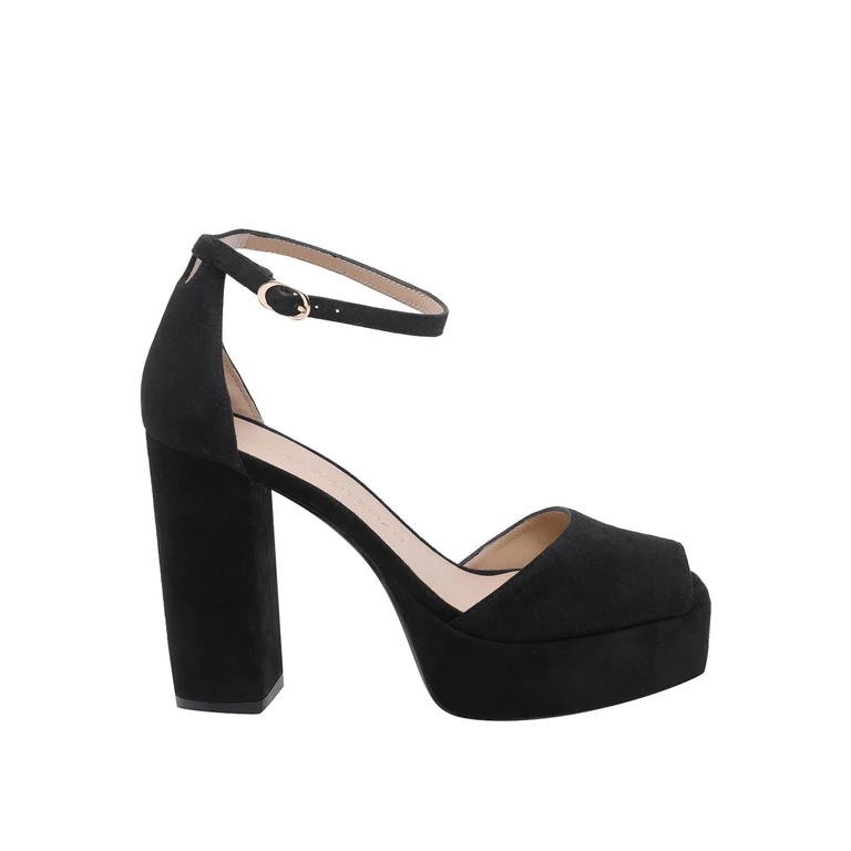 Stuart Weitzman Chaussures À Talon - Noir (SN123SABRINAANKLESTRAPPLATFORMSUEBLK)