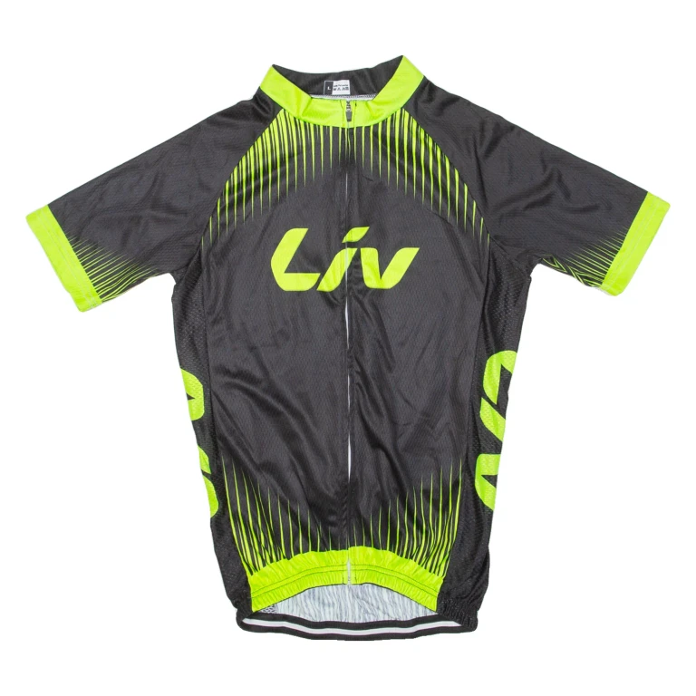 Cycling Mens Jersey Black Full Zip L