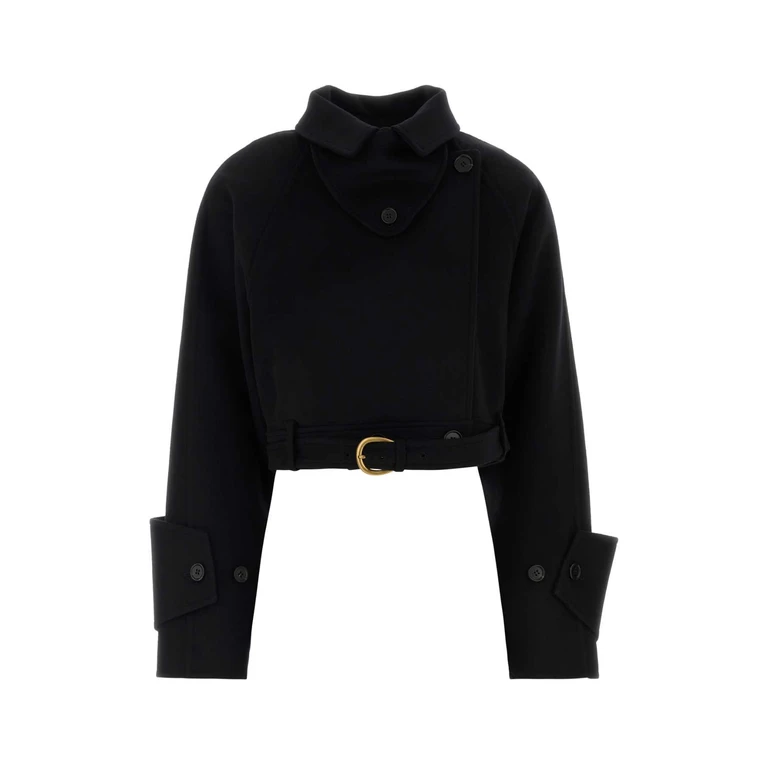 Chloé Black Wool Coat Cappotti - Women