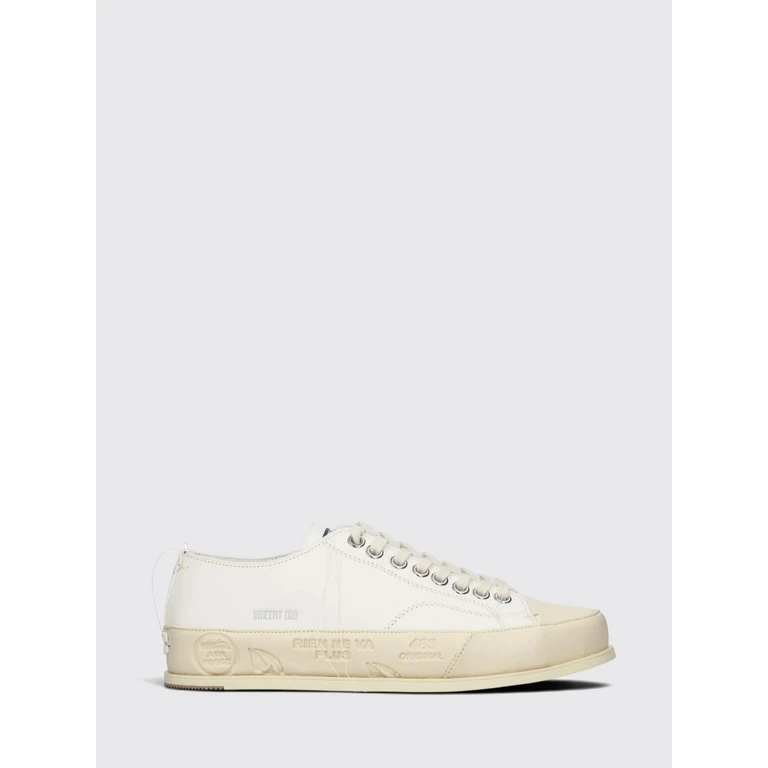 Vince Calf Leather Low-Top Sneakers with Rubber Toe (VINCE015BIANCO)