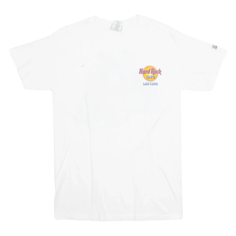 HARD ROCK CAFE Lake Tahoe Mens T-Shirt White S