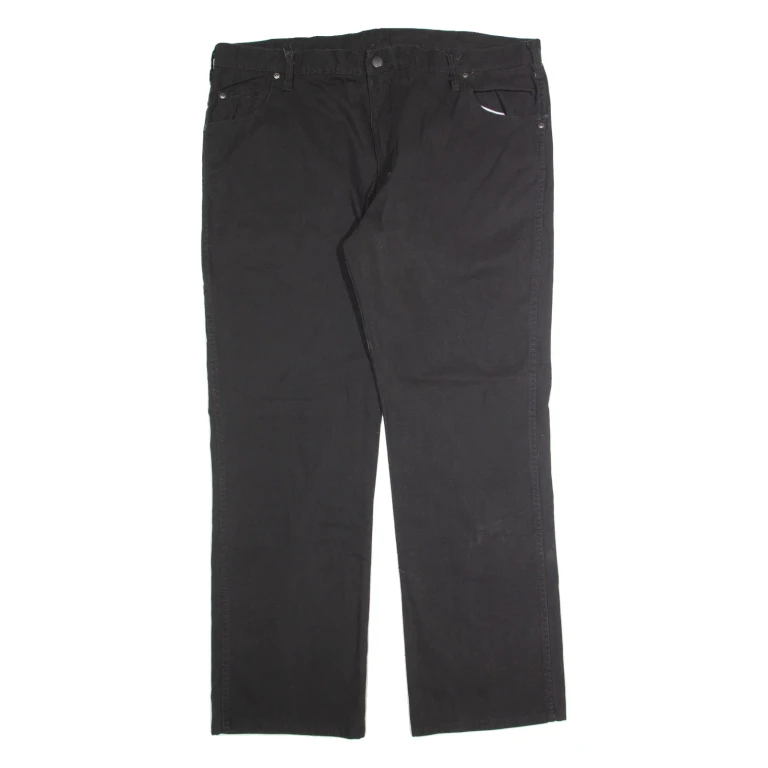 DICKIES Workwear Mens Trousers Black Regular Straight W42 L32