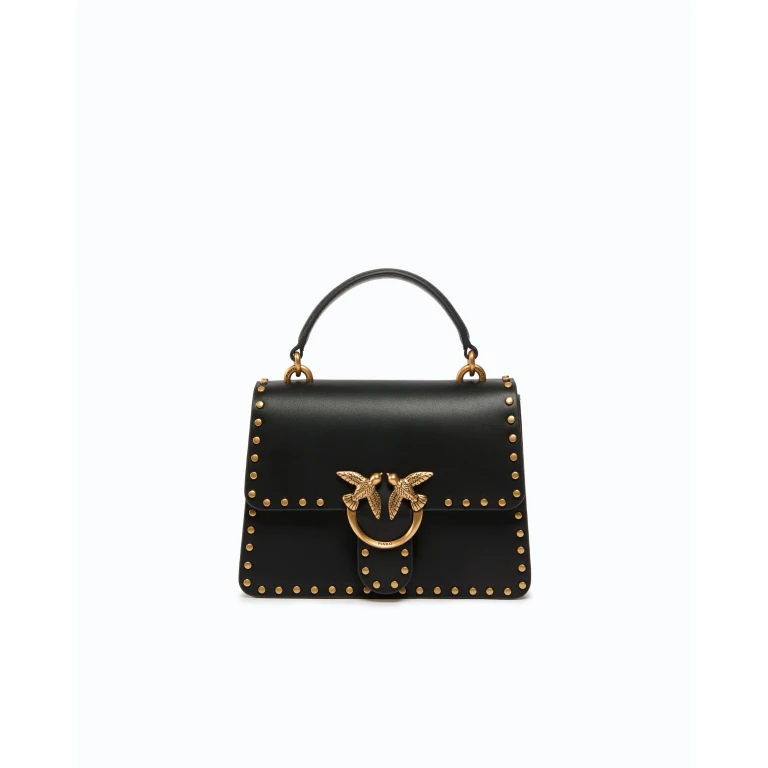 Sac à main Mini Love Bag One Light à anse supérieure en cuir avec mini clous