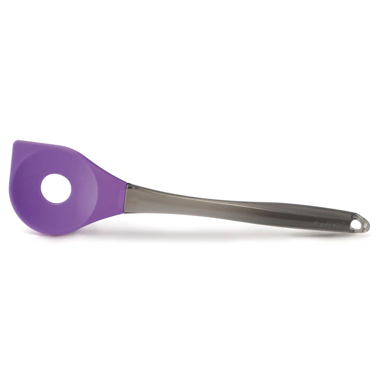 Geminis Silicone Salad Slotted Spoon, Purple