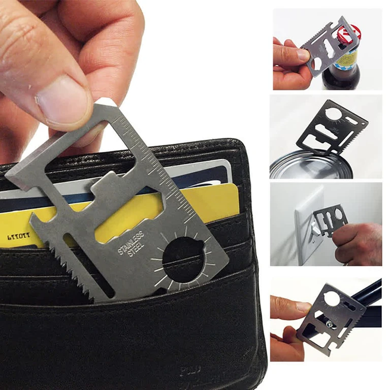 Weekend Warrior 12-in1 Wallet Multitool - 5 Pack