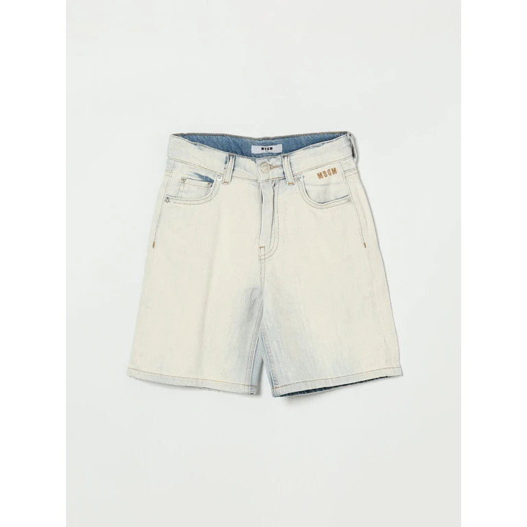 MSGM KIDS Shorts Kids color Blue (S6MSJUBE045126)