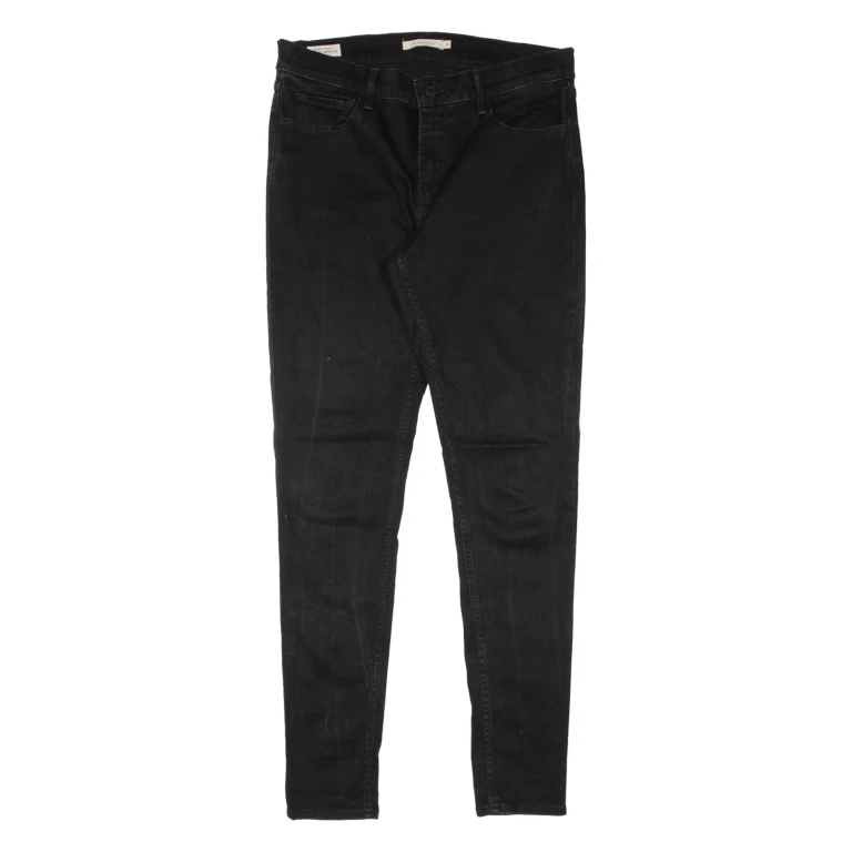 LEVI'S 710 BIG E Womens Jeans Black Slim Skinny W31 L32