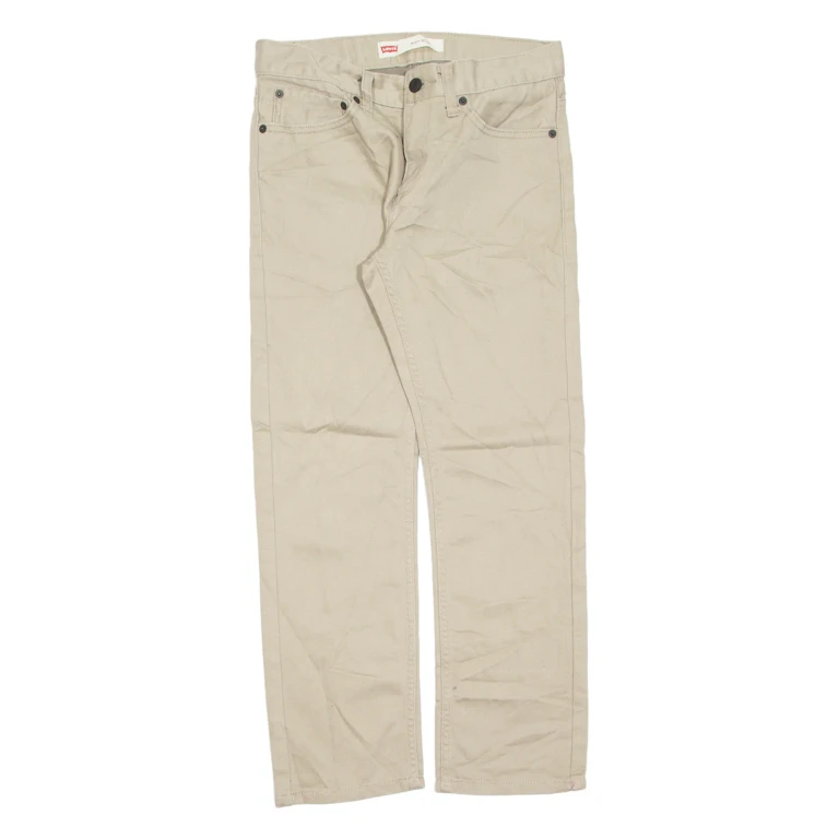 LEVI'S 511 Womens Jeans Beige Slim Straight W28 L28