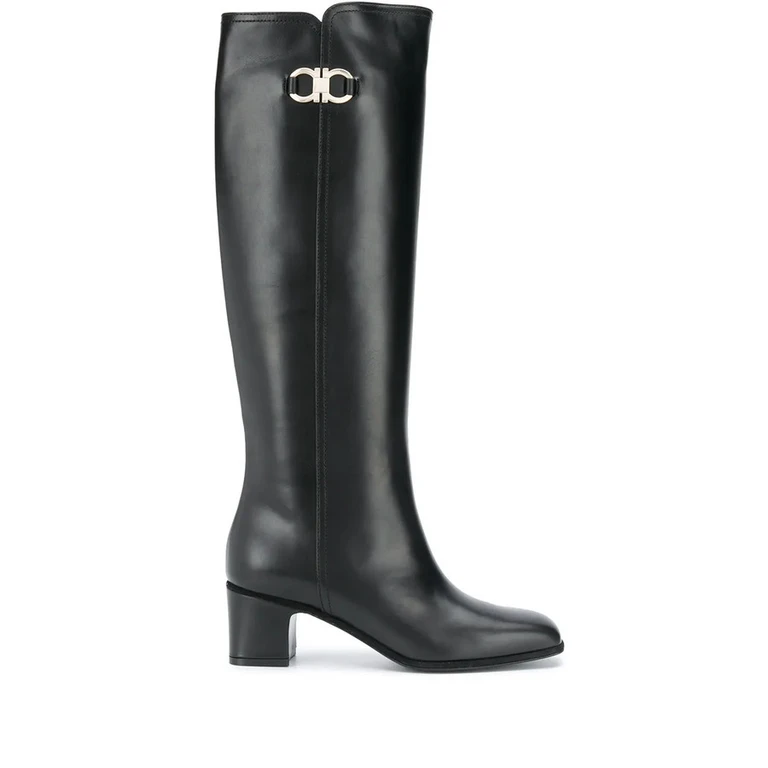 Ferragamo Gancini Knee-High Boots