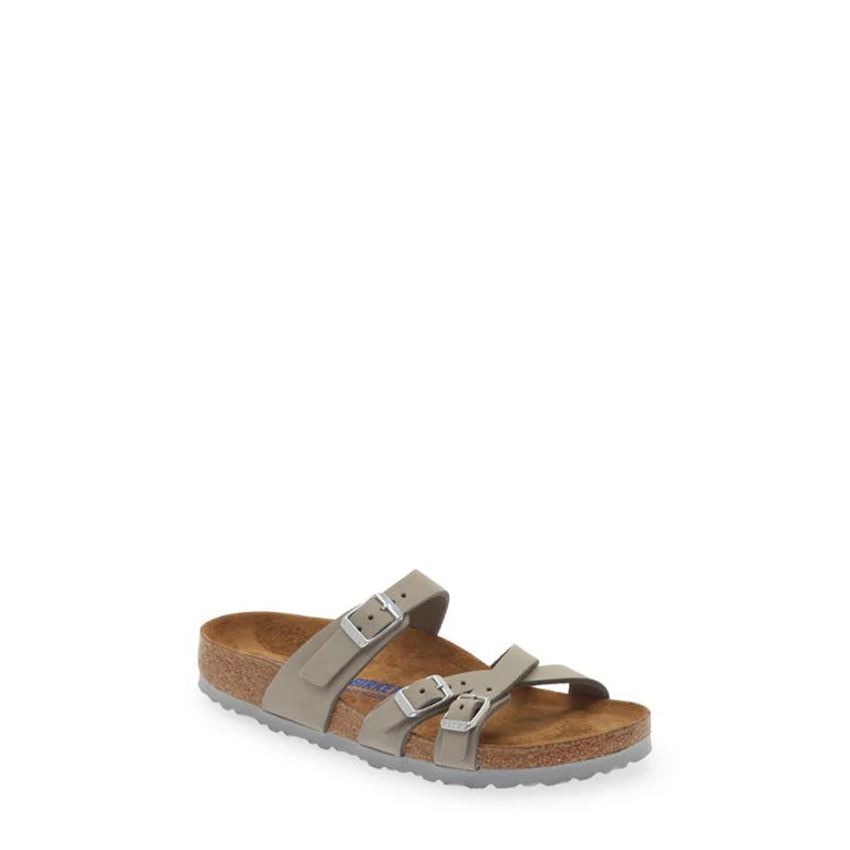 Unisex Franca Nubuck Leather Soft Footbed Dove Gray
