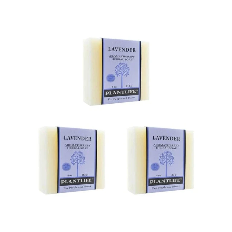 Lavender 3-pack Bar Soap - Moisturizing and Soothing Soap for Your Skin - Hand Crafted Using Plant-Based Ingredients - Made in California 4oz Bar