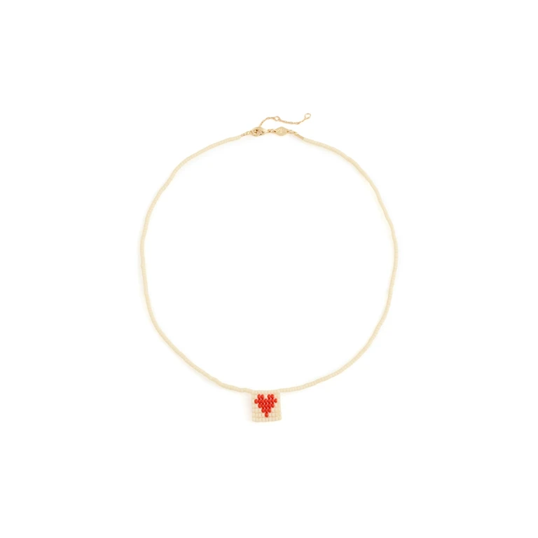 Anni Lu You Are Loved Necklace Ecru One Size