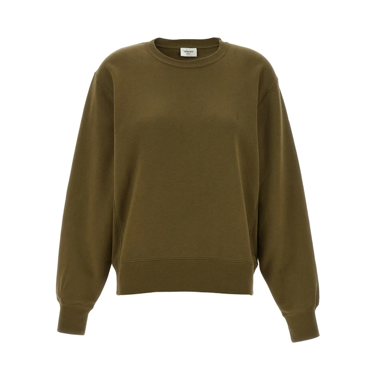 Saint Laurent Bicolor Cotton Sweatshirt Clothing - Women