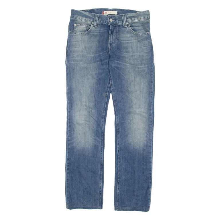 LEVI'S 511 Jeans Mens Blue Slim Straight W31 L34