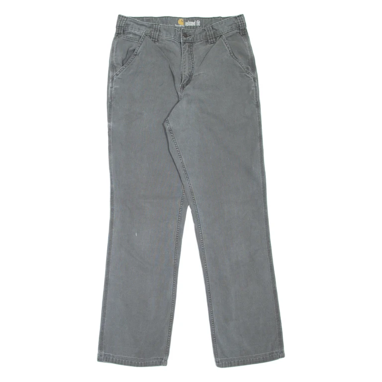 CARHARTT Workwear Mens Trousers Grey Relaxed Tapered W32 L32