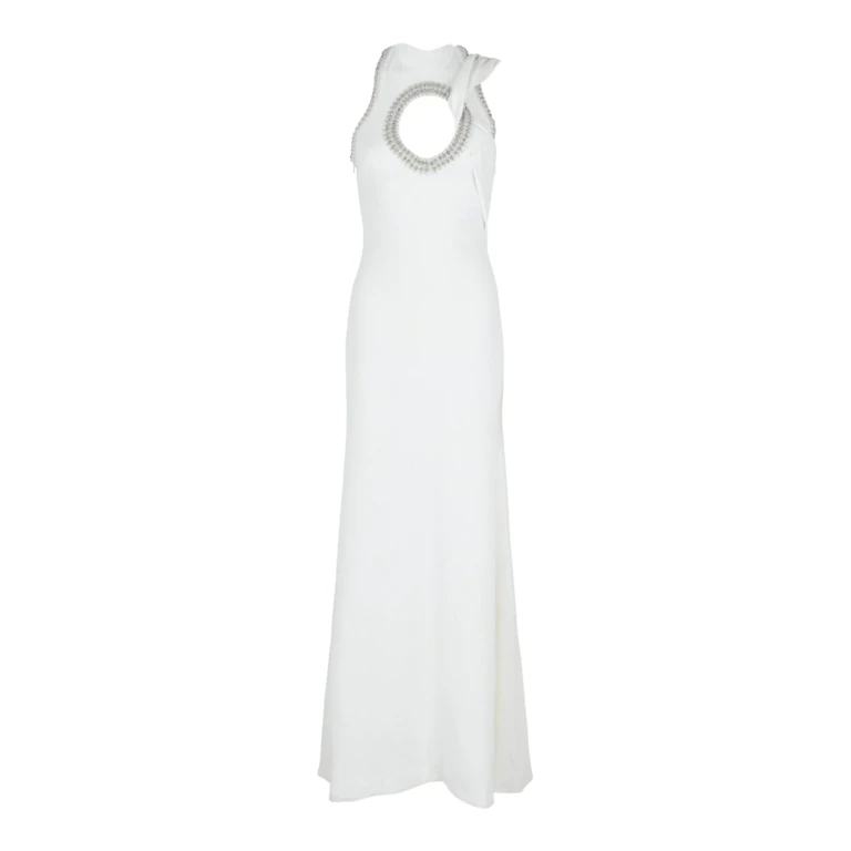Cutout Crystal-Embellished Gown