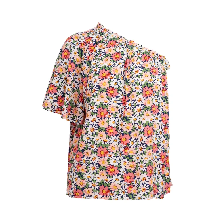 Blouse Fanta Top Pink-White-Floral