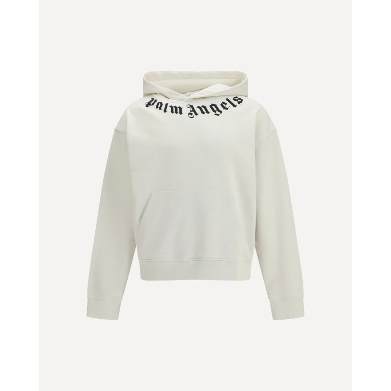 PALM ANGELS Neck Logo Hoodie Male L