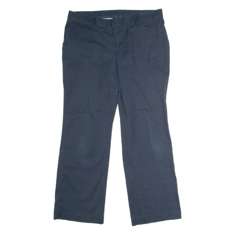 DICKIES Workwear Womens Trousers Blue Regular Straight W34 L28
