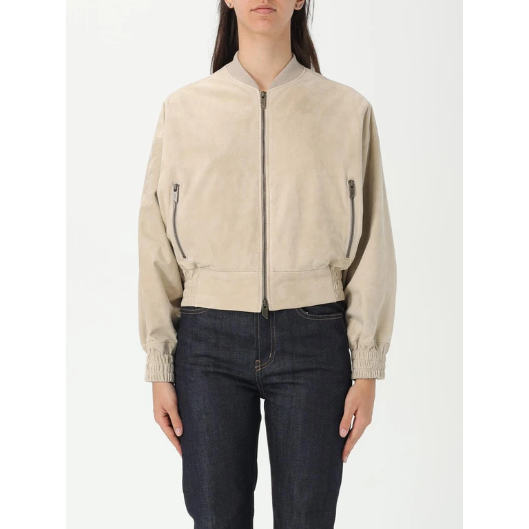 Jacket Woman color Grey (S25SANTD48036STONE)