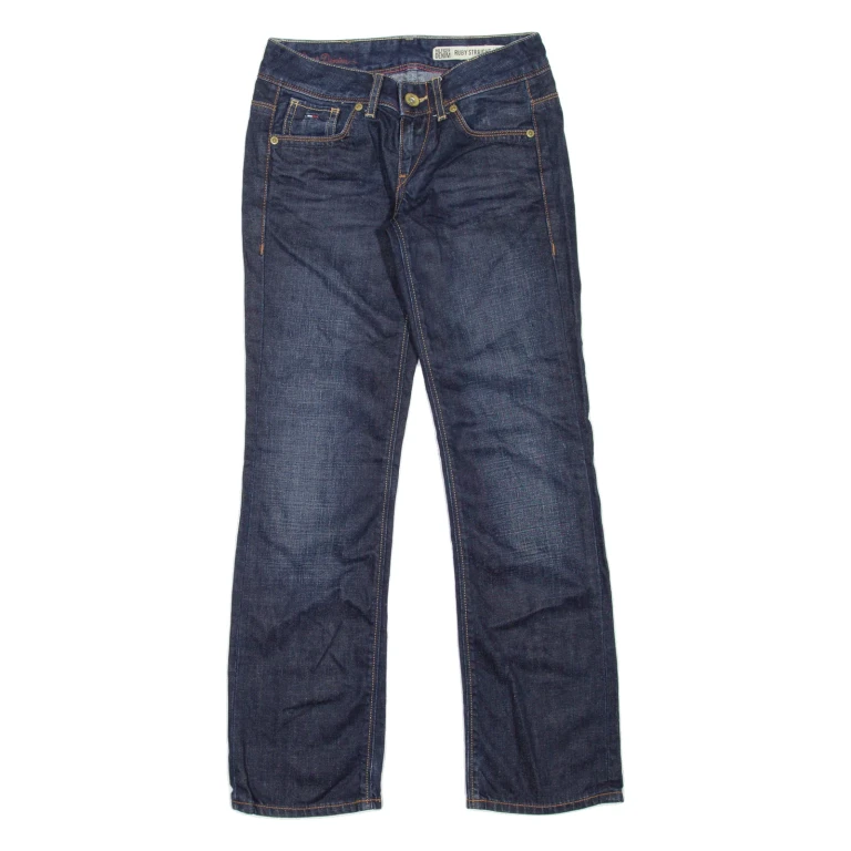HILFIGER DENIM Ruby Womens Jeans Blue Regular Straight Stone Wash W25 L30