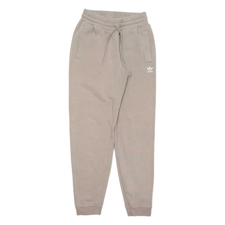 ADIDAS Womens Joggers Brown Tapered UK 8 W24 L30