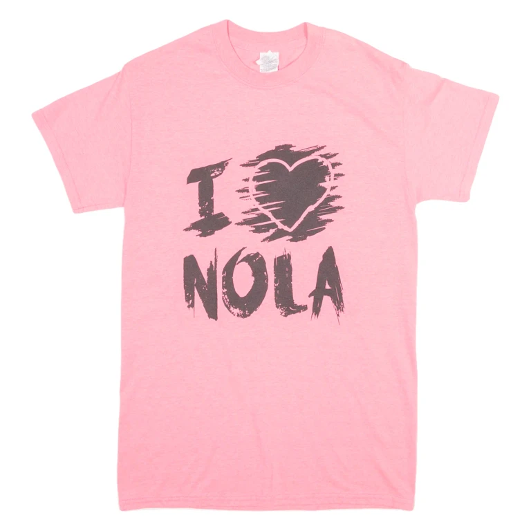 GILDAN Nola Womens T-Shirt Pink S