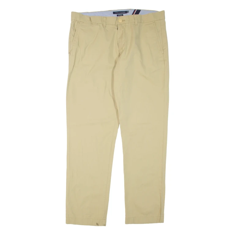 TOMMY HILFIGER Mens Trousers Beige Regular Tapered W36 L32