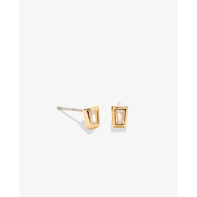 Beautifully Broken Baguette Stud Earrings