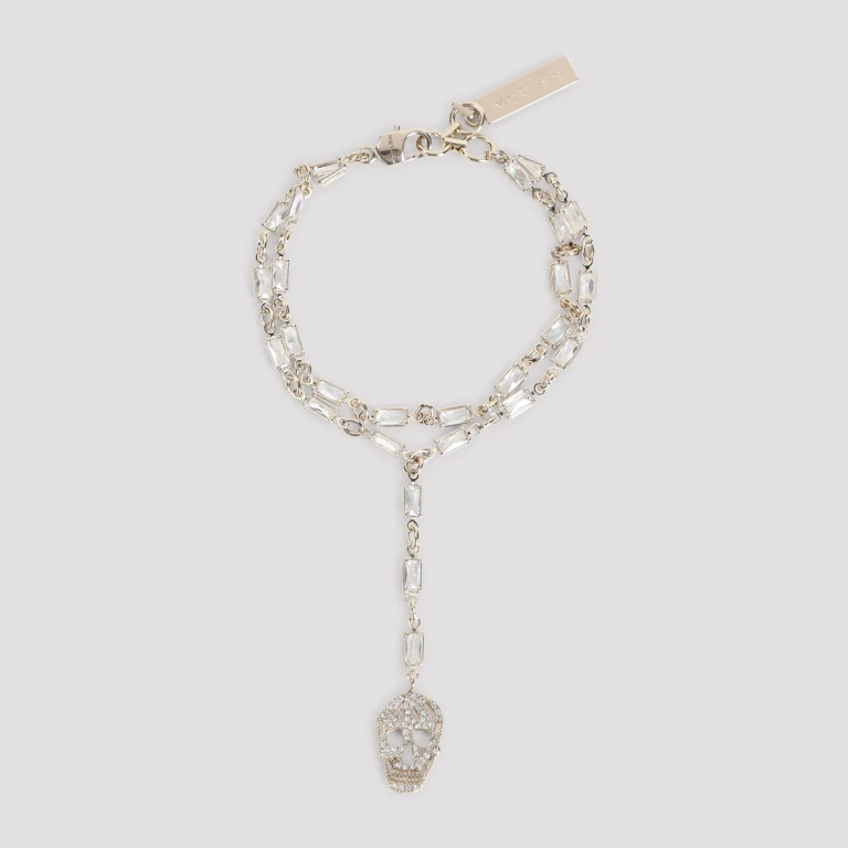 ALEXANDER MCQUEEN - Alexander McQueen Pavè Skull Bracelet