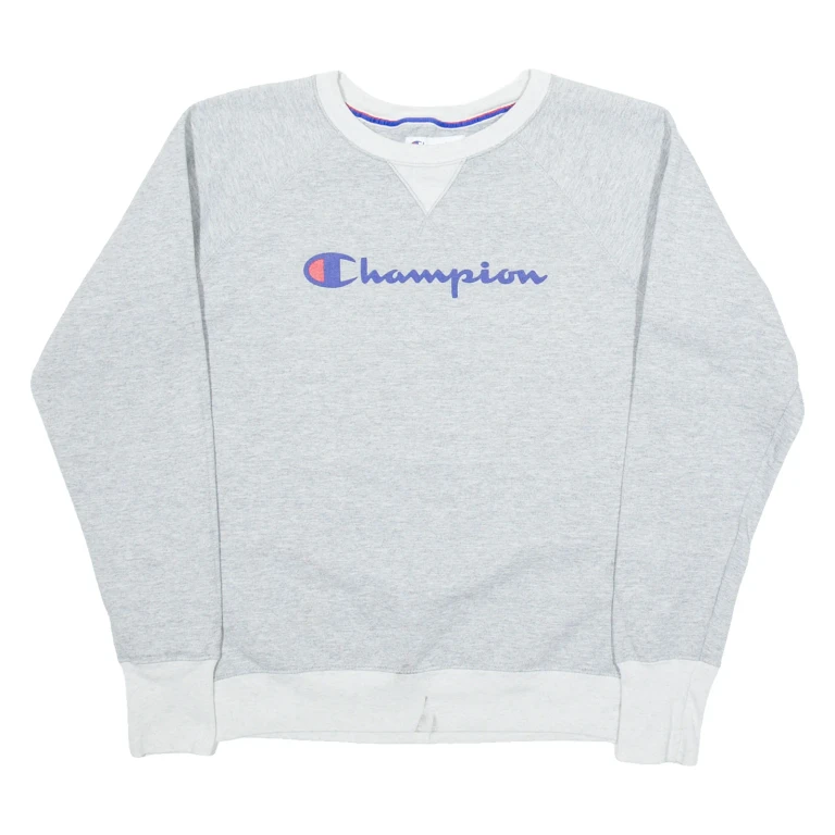 CHAMPION Mens Sweatshirt Grey S