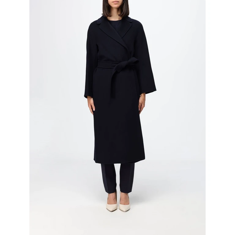 Long Robe Coat in Pure Virgin Wool with Matching Belt (2629016101600012)