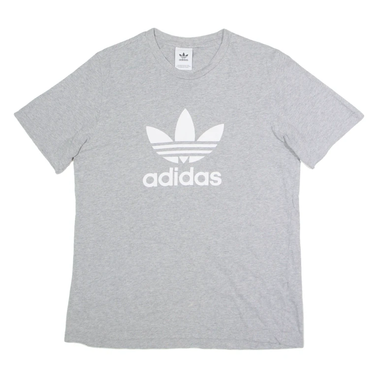 ADIDAS Mens T-Shirt Grey M