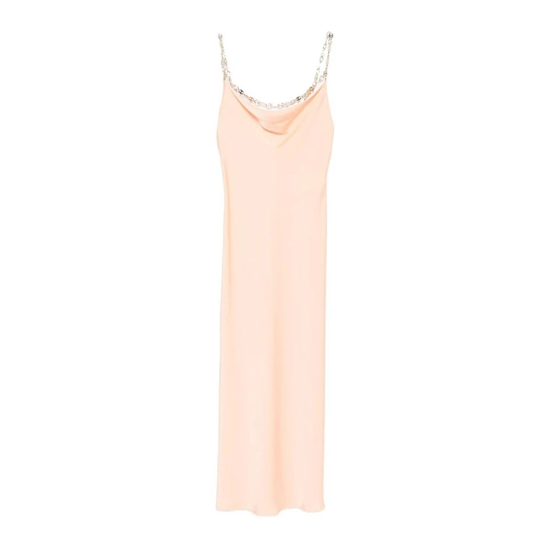 Rabanne Robe Au Genou - Rose (26PCRO071PO0336P259)