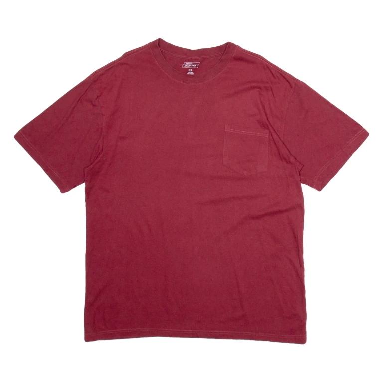 DICKIES Mens T-Shirt Red XL