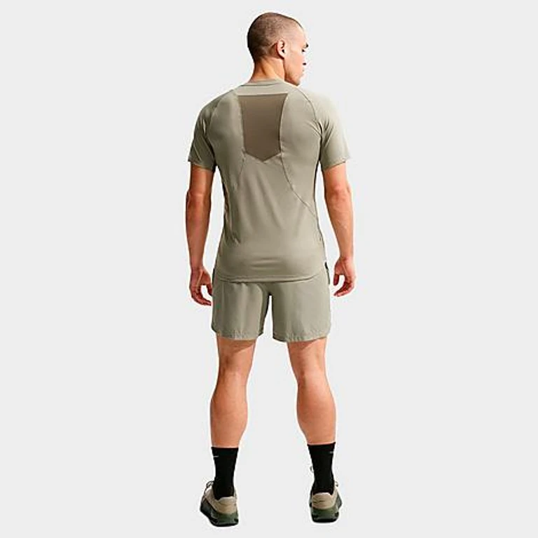 Men's Pro Training Dri-FIT ADV Short-Sleeve Top in Light Army/Medium Olive/Light Liquid Lime Size: XS